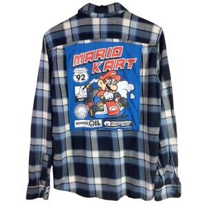 Reworked MARIO KART X Gap soft Flannel Blue Medium